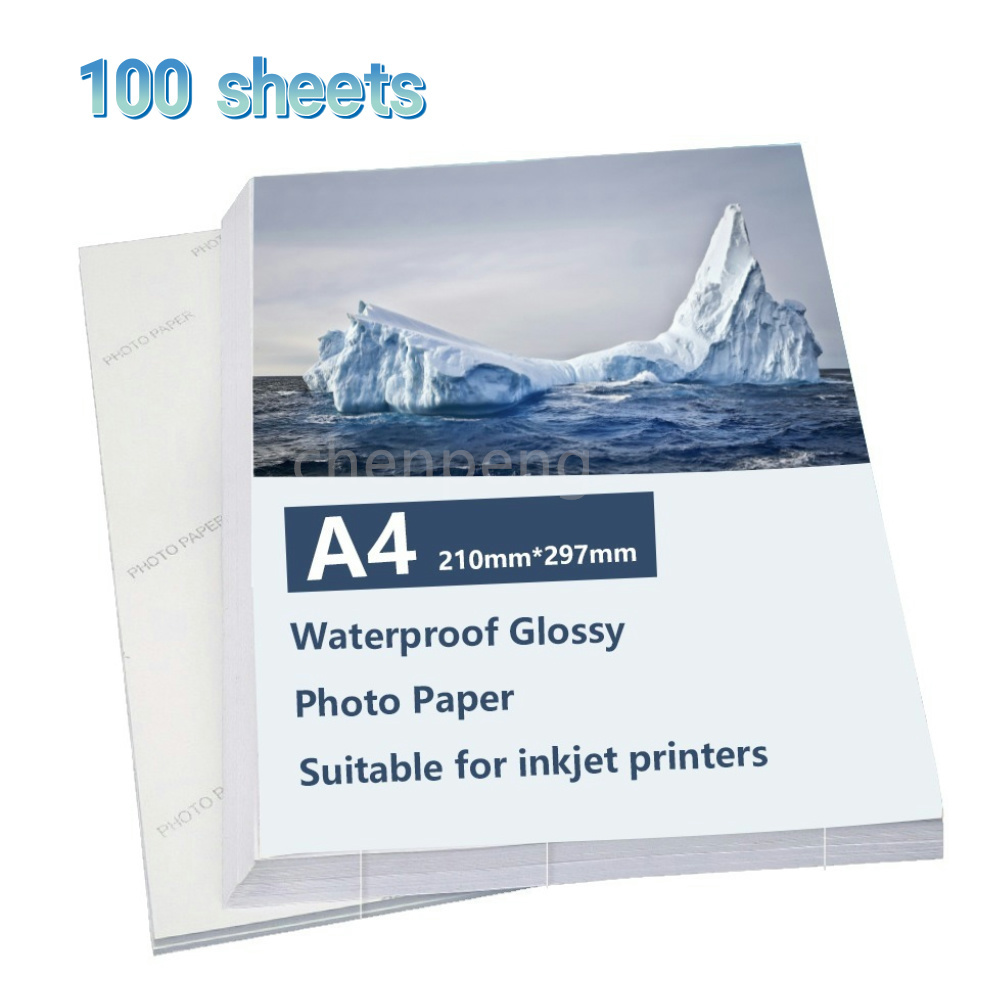 Commercial Printing Paper - Waterproof Glossy Photo Paper A4 100