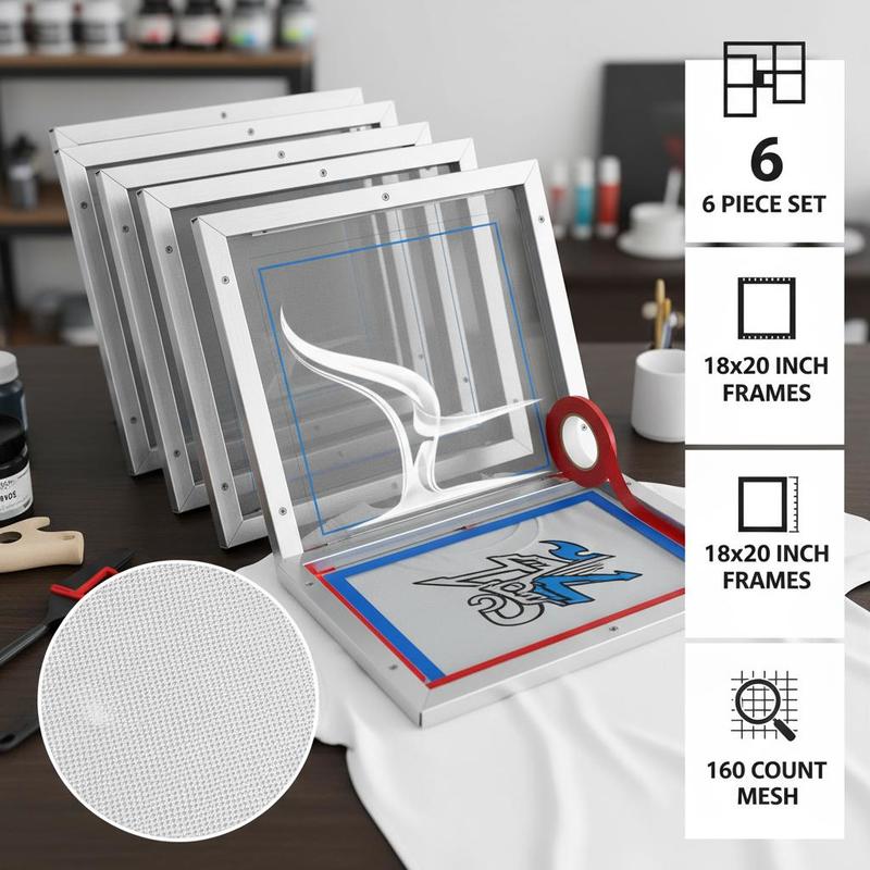 Silk Screen Frame 18x20inch Fo – Screen Printing Frame Mesh recenzja i cena