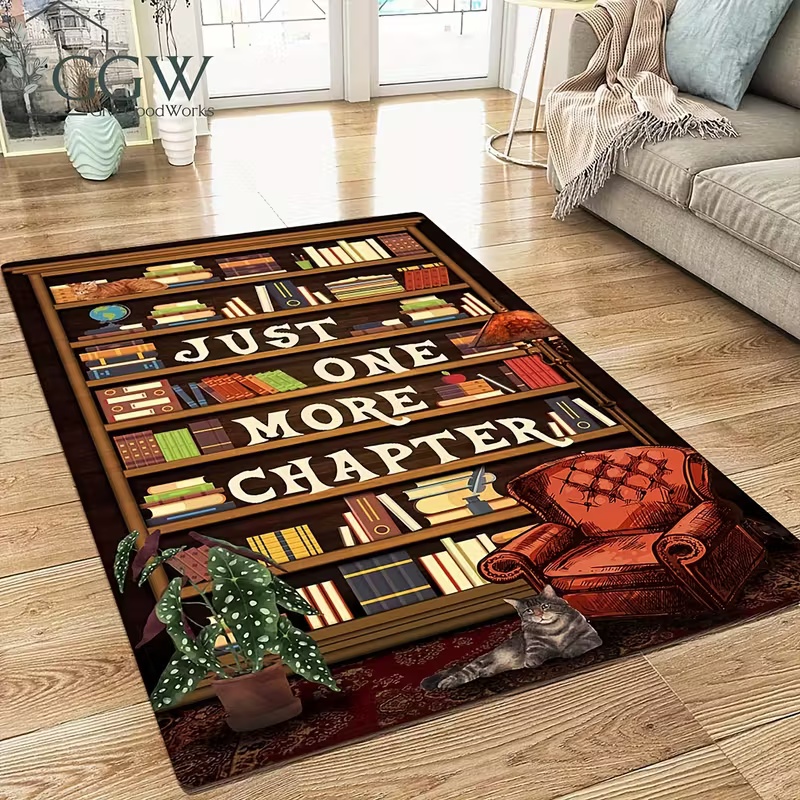 Bookshelf Area Rug for Teen St – Commercial Printing Books recenzja i cena