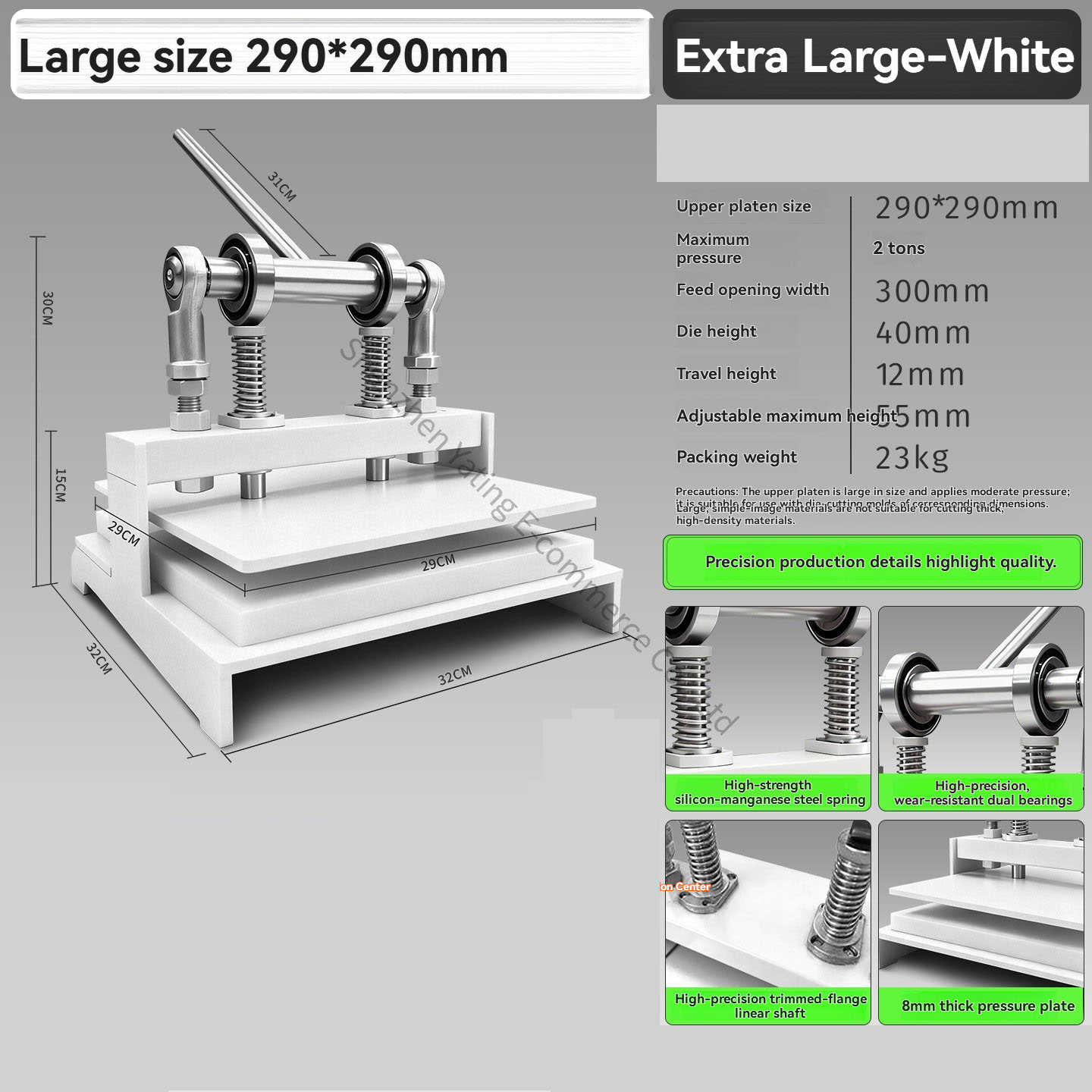290X290 Cutting Machine Handma – Die Cutting Machine recenzja i cena