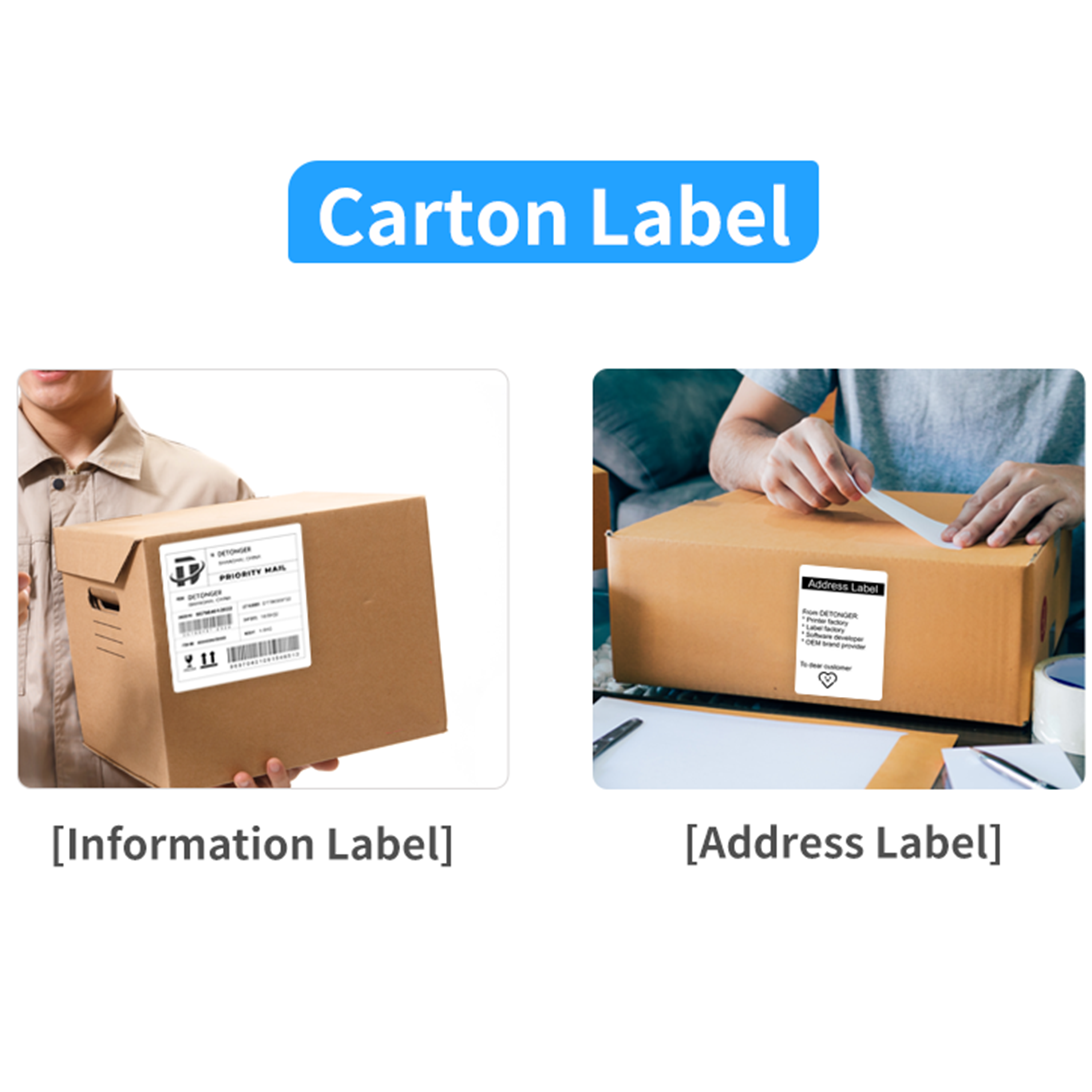 DETONGER 2 Rolls White Square  – Commercial Printer recenzja i cena