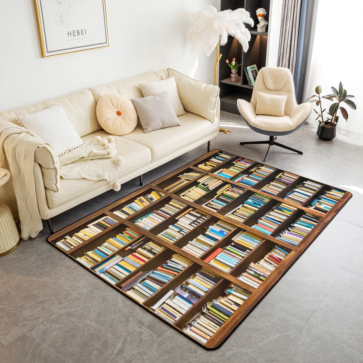 Bookshelf Area Rug for Teen St – Commercial Printing Books recenzja i cena