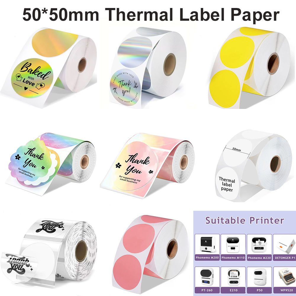 1Roll Round Circle Thermal Pap – Commercial Printing Paper recenzja i cena