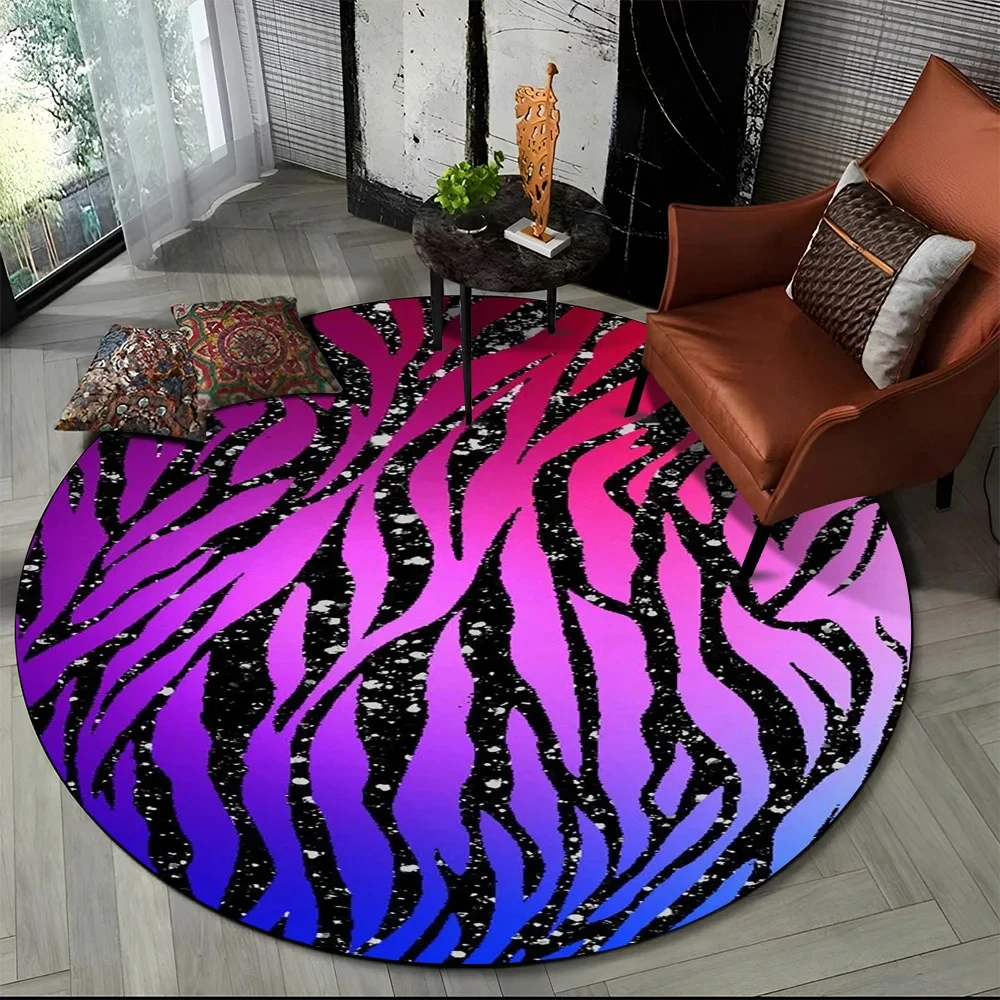 Pink Zebra Stripe Print Round  – Commercial Printing Machine recenzja i cena