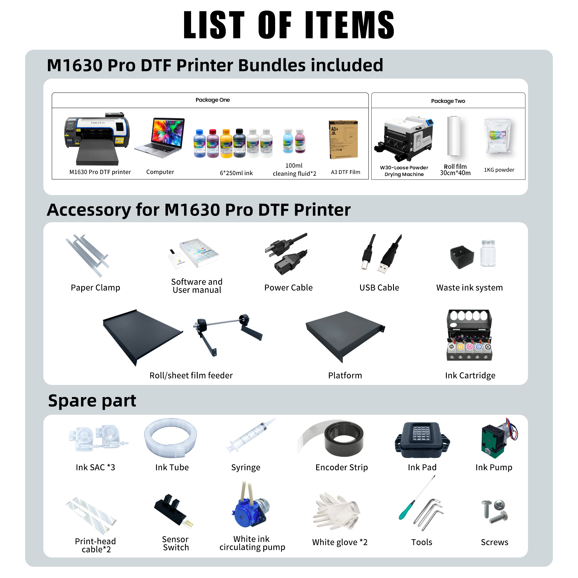 Lancelot A3 M1630 Pro DTF Prin – Commercial Dtf Printing recenzja i cena