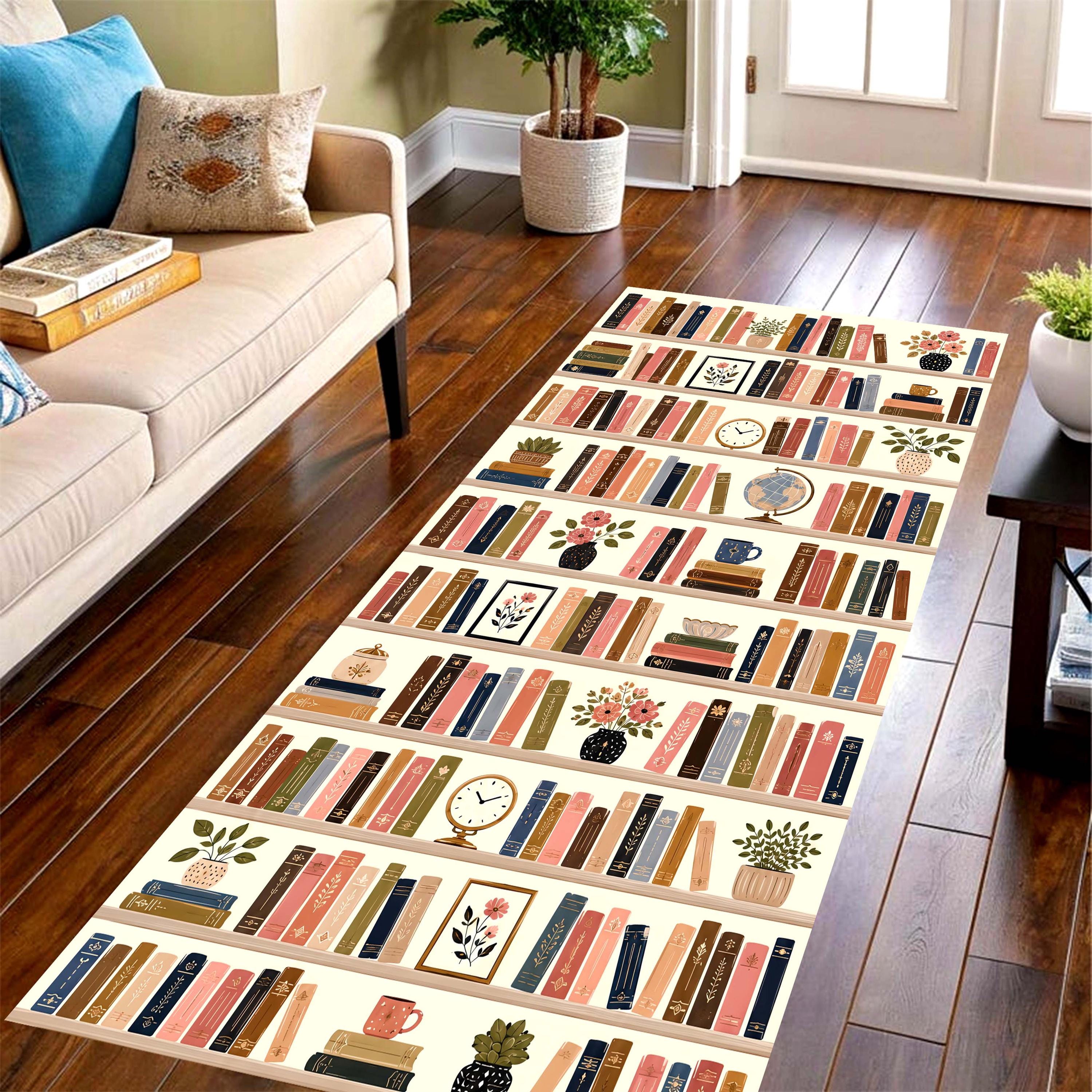 Vintage Book Shelf Long Runner – Commercial Printing Books recenzja i cena