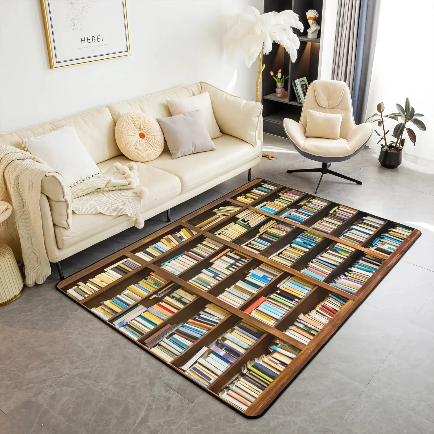 Bookshelf Area Rug for Teen St – Commercial Printing Books recenzja i cena