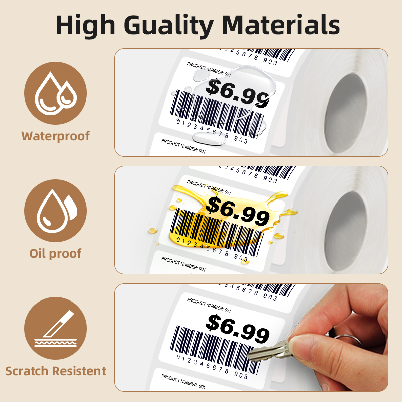 5 Rolls of White Label Sticker – Commercial Printer recenzja i cena
