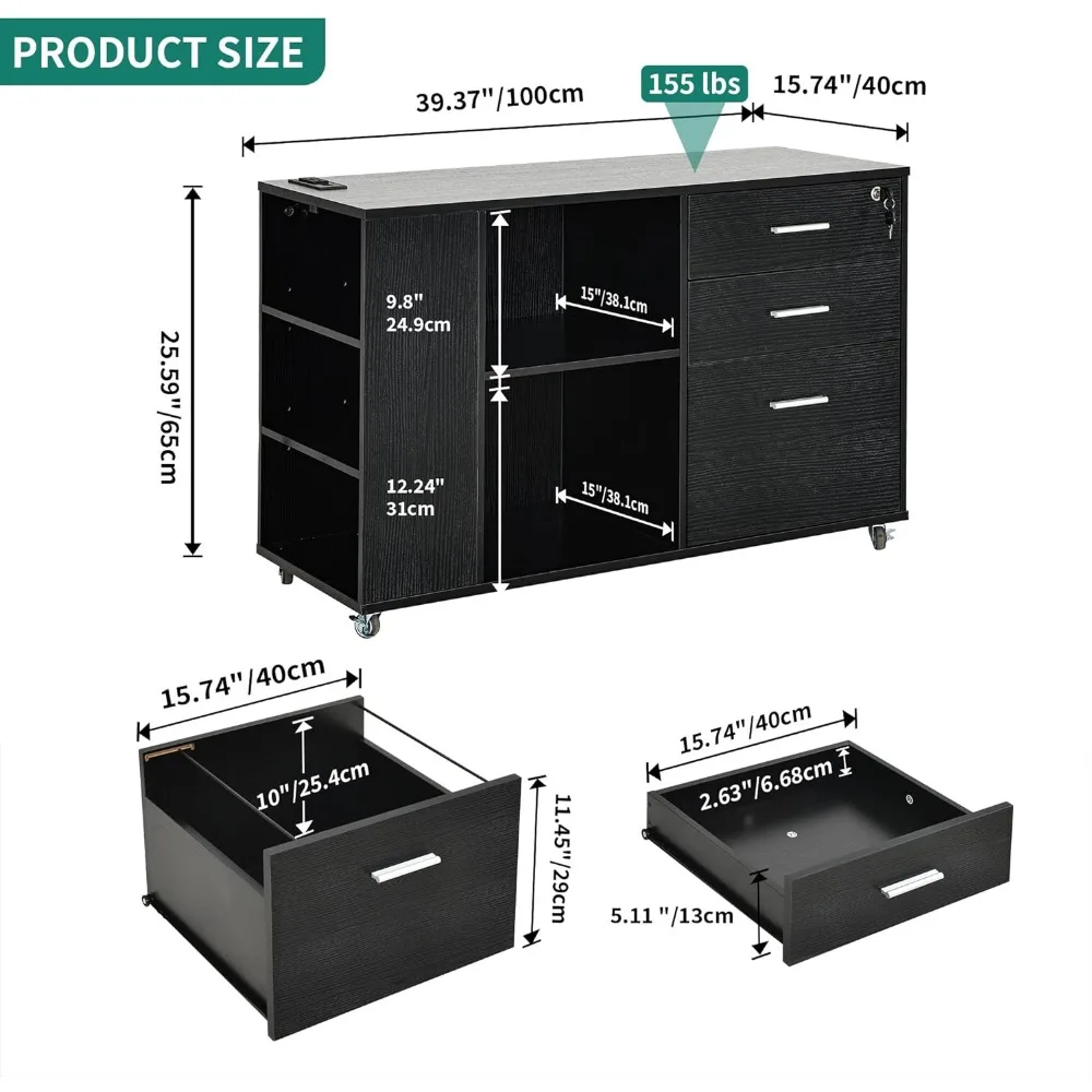 File Cabinet with Charging Sta – Commercial Printer recenzja i cena