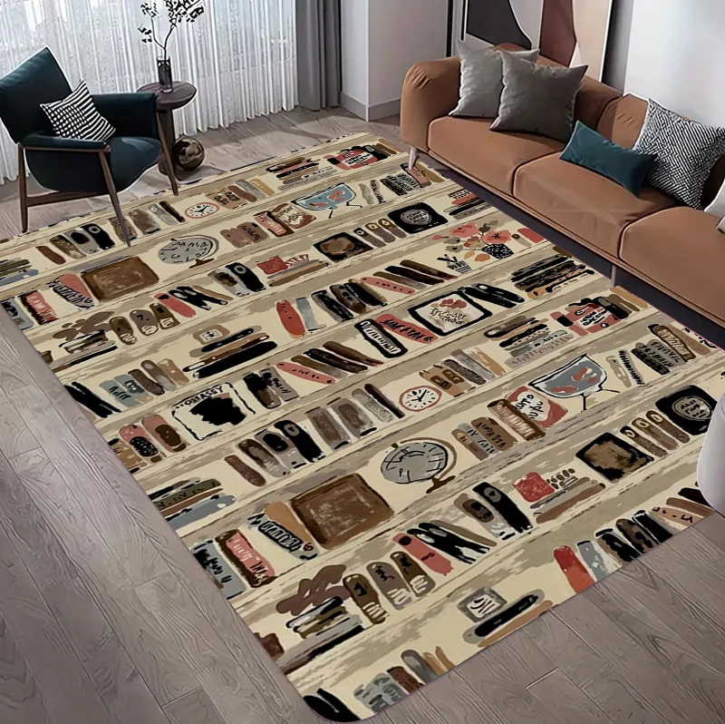 Vintage Book Print Area Rug, R – Commercial Printing Books recenzja i cena